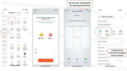 Beltless Smart Curtain System: WiFi Control, Heavy Duty 0-10 ft